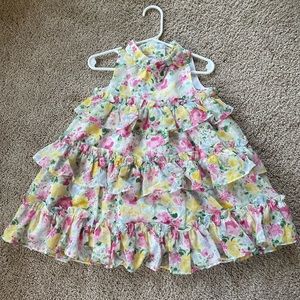 Janie and Jack floral print ruffle dress